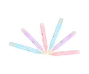 PLAFOPE 6 pièces Stylo Correcteur Vernis Ongles pour Manucure Stylo Dissolvant Précis pour Bord des Ongles Accessoire Nail Art Pratique Débutants et Professionnels Couleurs Pastel