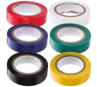 PLAFOPE 6 Rouleaux De Rubans Isolants Électriques Pvc Multicolores 15Mm X 10M Ruban Adhésif Haute Température Pour Électricien Protection Et Liaison De Fils Électriques Et Faisceaux