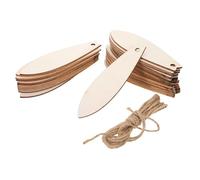 PLAFOPE 60 Pièces Décorations en Bois Découpé Planches de Surf Vierges à Peindre 6 Cm, Bois Naturel Non Finition, Ornements pour Loisirs Créatifs et Décoration Plage Été Hawaïenne, Fête