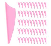 PLAFOPE 60 Pièces Empennages de Remplacement pour Flèches, Remplacement de Queue, Plastique, Forme Bouclier, Rose, Compatibles Tiges et Flèches, Fournitures DIY pour Archerie