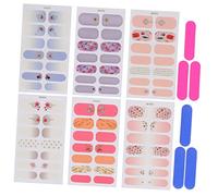 PLAFOPE 6feuilles Autocollants De Manucure Diy Avec De Décalcomanies Autoadhésives Pour Ongles Accessoires De Nail Art Avec Petits Stickers
