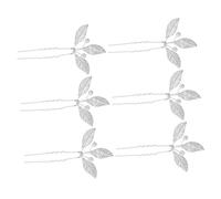 PLAFOPE 6pièces Élégant Accessoire De Mariée Lot De Épingles à Cheveux Avec Argentées Pour Coiffures De Mariage Et Décorations Élégantes