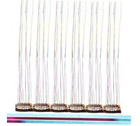 PLAFOPE 6pièces Kit De Mèches De Tinsel Colorées Pour Cheveux Extensions Brillantes Clip in Et Accessoires Festifs Pour Fête Et Cosplay