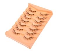 PLAFOPE 7 Paires de Faux Cils Œil de Renard Fins et Vaporeux Fibres Synthétiques Confortables Style Œil Biche Naturel Maquillage Quotidien et Spectacle Regard Allongé et Esthétique