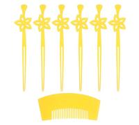 PLAFOPE 7 Pièces Lot de 7 Épingles à Cheveux Japonaises Légères à Fleurs, Accessoires pour Cheveux Kimono, Petites Pinces Traditionnelles pour Yukata et Festivals Japonerie, Style