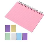 PLAFOPE 7 Pièces Lot de Fiches Index Spirales Multicolores Pastel Carnet à Spirale Déchirable Papier Résistant à Encre Bloc-notes Pratique pour École Bureau et Organisation Quotidienne