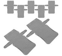 PLAFOPE 7 Pièces toile à coudre en plastique maille en toile en plastique pour sac panneau grillagé base en maille pour sacs à main Black