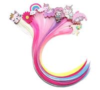 PLAFOPE 8 Pièces barrette de de dessin animé pinces à cheveux tressées frange - colorée fleur accessoires cheveux petite fille pinces à cheveux sirène