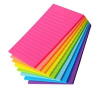 PLAFOPE 8 Pièces Blocs-notes Autocollants à Lignes, Papier | Étiquettes Adhésives Portables, pour Écrire Notes et Marquer Points, Rappel D'emploi du Temps