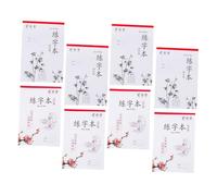 PLAFOPE 8 pièces Cahiers Exercices de Calligraphie Chinoise pour Élèves Papier Épais Anti-transfert Outils Pratiques pour Apprentissage de Écriture Garçon Fille