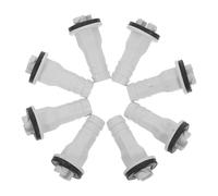 PLAFOPE 8 Raccords D’Évacuation de Climatisation 15 MM Connecteurs Droits Étanches en Caoutchouc Kit 8 Pièces Résistants aux Intempéries pour Unités Mini-Split et Fenêtres Montage