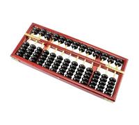 PLAFOPE Abacus Bois Colonnes Outil Éducatif pour Garçon Fille et Adultes Boulier Robuste Bois pour Apprendre à Compter et Calculer Décor Rétro Fonctionnel