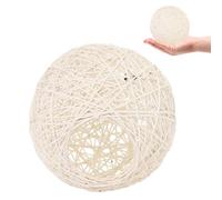 PLAFOPE Abat-Jour Tissé Blanc en Coton pour Lampe Suspendue et Plafonnier Style Rustique Accessoire Décoratif Polyvalent pour Maison Hôtel et Restaurant Diffuseur de Lumière Doux
