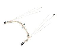 PLAFOPE Accessoire De Cheveux Mariage Vert Pompon Chaîne Front Bijoux Coiffure Femme Fête Anniversaire Cheveux Long Mer Bohème Pince Bandeau Coiffure Fille