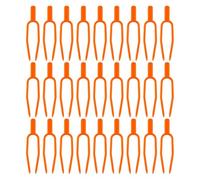 PLAFOPE Accessoires de Jardinage Pratiques 150 Clips de Fixation pour Plantes Grimpantes en Plastique Orange, Support Facile à Utiliser pour Vignes et Plantes