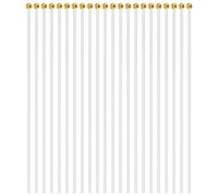 PLAFOPE Accessoires pour Mâts de Drapeau en Plastique Blanc 40 Cm, Lot de 100 Pièces, Faciles à Installer et Pratiques pour Jardin et Affichage de Drapeaux