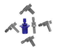 PLAFOPE Adaptateurs Universels Pour Tensiomètre Bras 6 Pièces Connecteurs Droits Et Coudés 4-11mm Gris Accessoires Moniteur Santé Usage Domestique Professionnel