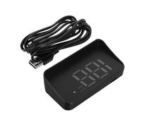 PLAFOPE Affichage Tête Élevée GPS M2 Écran LCD Vert Compteur de Vitesse Précis Boussole Intégrée et Affichage Kilométrage Unité Plug-And-Play Compatible Véhicules Généraux Suivi Temps