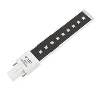 PLAFOPE Ampoule LED Double Source UV pour Séchage Rapide Gel Ongles Lumière Noire Douce Sans Chaleur Compatible Machine Polymériser Vernis Manucure