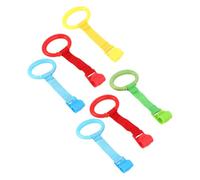 PLAFOPE Anneaux de Traction et Soutien Croissance des Tout-petits pour Bébé en Plastique 6pcs Accessoires D'apprentissage Marche, Stimulation Curiosité