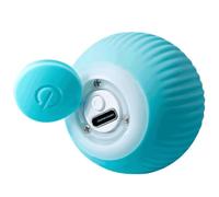 PLAFOPE Balle Intelligente pour Chat en Silicone Résistante aux Morsures Son Intégré, Interactif Portable Jeu Intérieur des Chatons