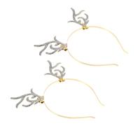 PLAFOPE Bandeaux De Renne De Noël Dorés Serre-tête De Cerf Accessoires De Cheveux De Fête Pour Garçon Fille
