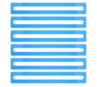 PLAFOPE Bandes de Lecture Guidée Outil de Suivi des Lignes de Lecture en Acrylique Bleu 6pcs pour Garçon et Filles et Nouveaux Lecteurs Support de Compréhension en t Bibliothèque