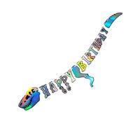 PLAFOPE Bannière Suspendue Dinosaure Créative Décoration Anniversaire Garçon Fête Joyeuse Guirlande Fanions Colorés