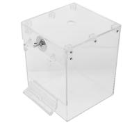 PLAFOPE Bassin pour Bain d'oiseaux en PVC sans Fuite pour Perruches et Pinsons, Grosse Boîte de Suspendue pour Cage, Soulage L'ennui des Oiseaux en Captivité