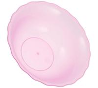 PLAFOPE Bassine Visage en Plastique Givré Bord Festonné pour Salon de Beauté Professionnel, Récipient pour Nettoyant Visage, Lavabo Cuisine à Bassin Transparent