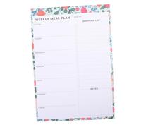 PLAFOPE Bloc-notes Magnétique de Planification des Repas Pages Carnet Détachable pour de Courses Organiseur de Menu Hebdomadaire pour Cuisine Aimant Réfrigérateur Pratique et Compact