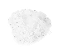 PLAFOPE Boîte à Bijoux Cœur Romantique pour Mariage Coffret Vintage de Conservation Alliances Boîte Décorative pour Fiançailles et Saint-valentin Protection pour Bijoux Précieux