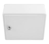 PLAFOPE Boîte à Lait Verrouillable en Plastique Blanc, Murale et Résistante, pour Bureau et Jardin, Boîte aux Lettres Rétro pour Bouteilles de Lait