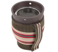 PLAFOPE Boîte de Moxibustion en Céramique Brûleur Double Couche pour Thermique et Élimination du Froid, Portable pour Corps, Acier Inoxydable et Tissu