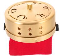 PLAFOPE Boîte de Moxibustion Performance Stable en Cuivre 3 Niveaux de Température et Paquet en Tissu, Brûleur Réglable Couleur pour Usage Domestique Couleur