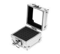 PLAFOPE Boîte De Rangement En Aluminium Pour Porte-foret à Clous, Étui Compact Et Solide Pour Mèches De Meulage, Boîte à Outils De Manucure Portable, Usage Professionnel Et Domicile