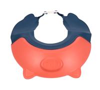 PLAFOPE Bonnet de Bain Bébé Réglable Rouge Visière Anti-éclaboussures en Polypropylène Pp, Bonnet Garçon et Filles, Protection des Oreilles et Yeux Lors du Shampooing, Accessoire Bain