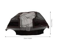 PLAFOPE Bonnet de Postiche en Maille Élastique Marron U-Shape avec Bande Ajustable Filet Respirant pour Maintien Couvre-Cheveux Léger pour Usage Quotidien et Coiffures Sécurisées