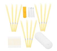 PLAFOPE Bougies pour Cire d'Oreille Aromathérapie 12 Pièces avec Protections 6 Coton-Tiges et 6 Cuillères Auriculaires Kit d'Élimination du Cérumen Sûr et Naturel pour Adultes Soin