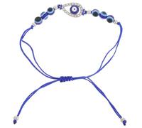 PLAFOPE Bracelet Œil Maléfique Tissé Main Unisexe Perles Robustes et Charme Chance Bracelet Chaîne Original pour Hommes et Femmes Accessoire Quotidien Élégant et Symbolique