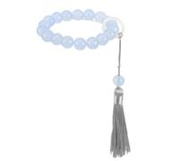 PLAFOPE Bracelet Prière en Verre Chic et Délicat Perles pour Décoration de Chapelet, pour Prier et Honorer le Bouddha Lors de Festivals