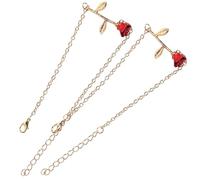 PLAFOPE Bracelet Réglable en Alliage Or Fleur de Rose Éternelle, Élégant, Présent pour Femmes et Filles Lors de Noël ou Fête