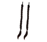 PLAFOPE Braided Ponytail Extension Deep Synthetic Fake Hair Ponytail For Women Natural Look Lightweight Hairpiece For Daily Stylish Wear
