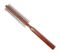 PLAFOPE Brosse à Cheveux Bois Petite pour Coiffage Volume Brosse Soufflante Légère et Antistatique Démêlante Confortable pour Femmes et Hommes