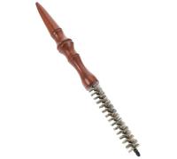 PLAFOPE Brosse Ronde Petite pour Cheveux Courts Brosse à Poils de Sanglier Peigne Coiffant Portable et Léger Précision pour Boucles et Coiffage Détaillé Usage Mixte Hommes et Femmes