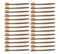 PLAFOPE Brosses à Dents en Bambou Réutilisables Lot de 50 à Poils Souples Design Naturel et Minimaliste pour Adultes et Garçon et Filles pour L'hygiène Bucco-dentaire Familiale