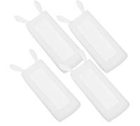 PLAFOPE Cache Télécommande Silicone Universel 4PCS, Coque Lapin Blanche, Housse Protectrice pour Télécommande TV/Climatisation, Anti-Taches et Imperméable
