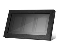 PLAFOPE Cadre Mural pour Cartes à Collectionner en Fibreboard Noir, Design Élégant et Installation Facile, Compatible Briques de Cartes de 35 à 360pt, pour Exposer et Organiser