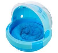 PLAFOPE Cage Portable pour Oiseaux et Perroquets avec Nid Chaud, Matériau Plastique et Peluche, Respirante, pour Camping et Promenade, Couleur Bleu avec Coussin Inclus Couleur Aléatoire