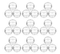 PLAFOPE Capsules Transparentes Rondes 28 MM pour Distributeur Automatique Lot de 110 Pièces en Plastique Léger Ouvrables pour Rangement Jouets Perles Présents et Exposition